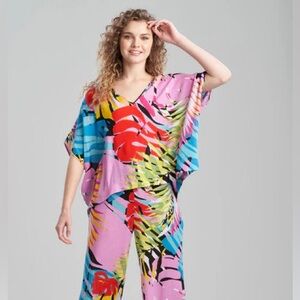 NWT Natori Bora Bora Caftan PJ Top Only Size Medium